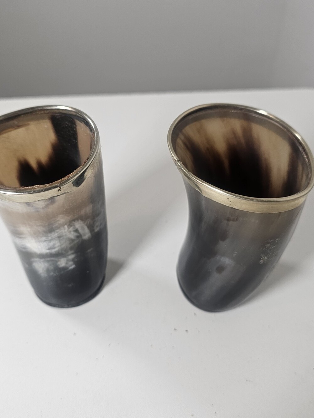 Set of 2 horn mugs made by two's company